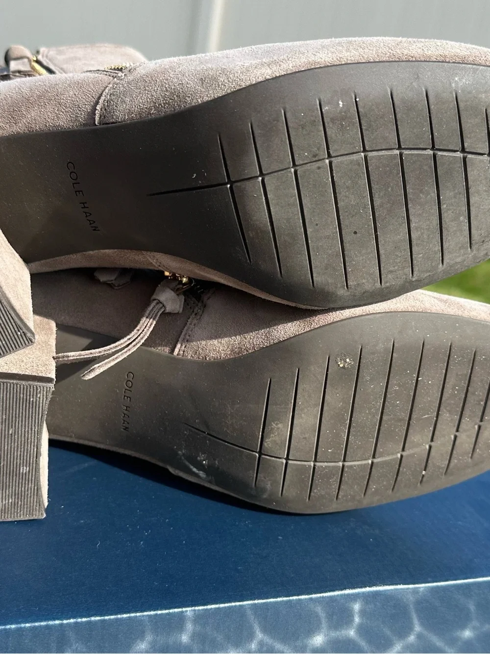 Cole Haan taupe suede
